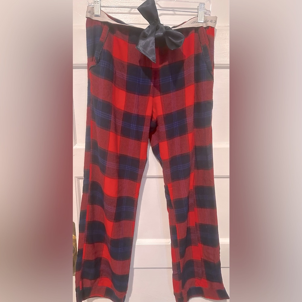 Abercrombie & Fitch pajama pants. Blue and Red tartan